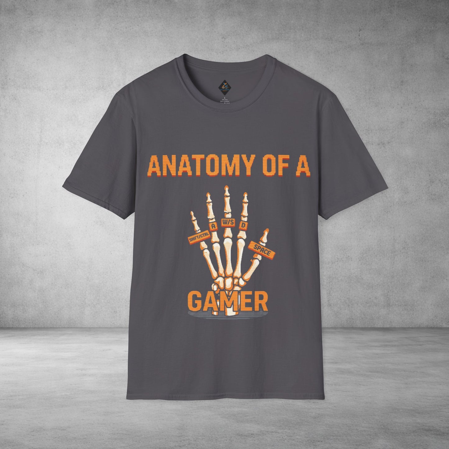 Anatomy of a Gamer T-Shirt — Skeleton Hand Gamer Tee