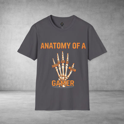 Anatomy of a Gamer T-Shirt — Skeleton Hand Gamer Tee