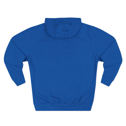 A Blue Ember Creative Geometric Diamond Hoodie — Small Chest Logo Pullover