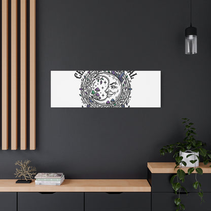 Certified Magical Menace Canvas | witchy goblincore celestial art