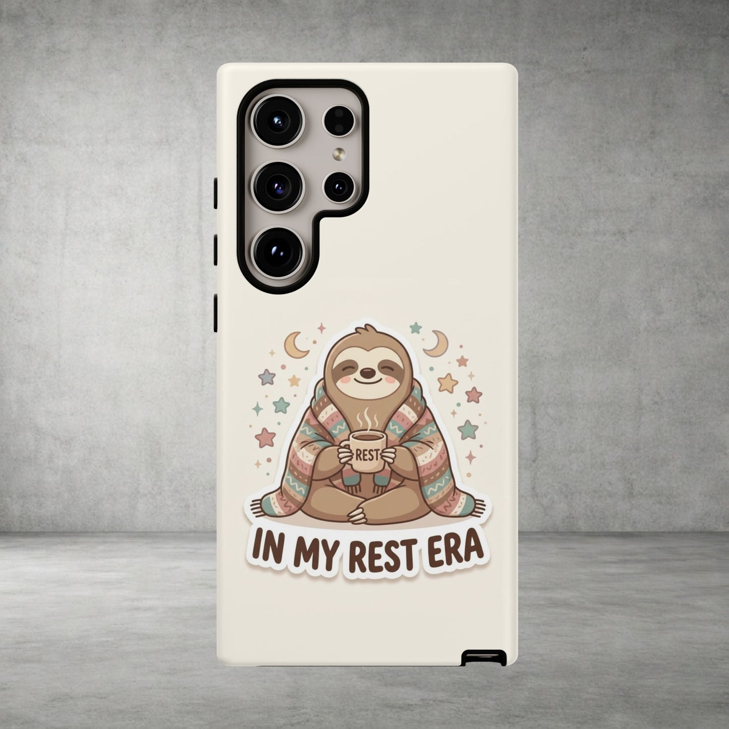 Phone Case — "In My Rest Era" Sloth Cozy Cute Protective Case
