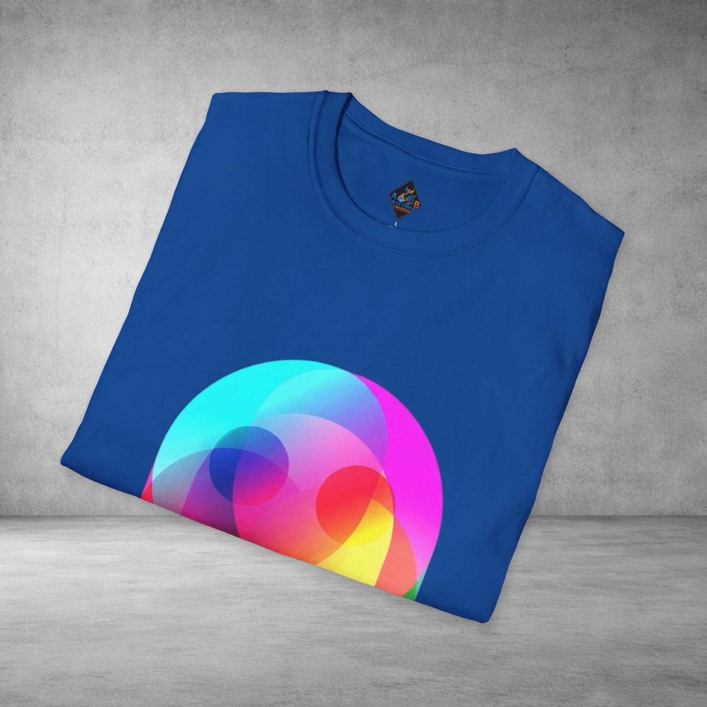Color Prism Heart T-Shirt — Vibrant Abstract Rainbow Graphic Tee