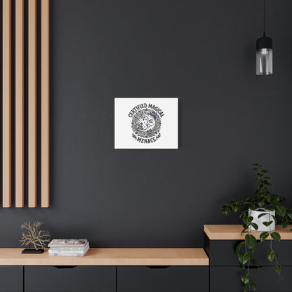 Certified Magical Menace Canvas | witchy goblincore celestial art