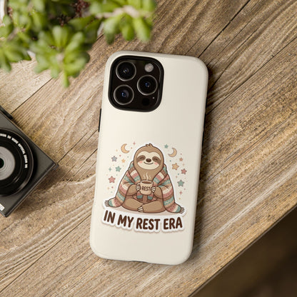 Phone Case — "In My Rest Era" Sloth Cozy Cute Protective Case