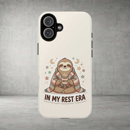 Phone Case — "In My Rest Era" Sloth Cozy Cute Protective Case