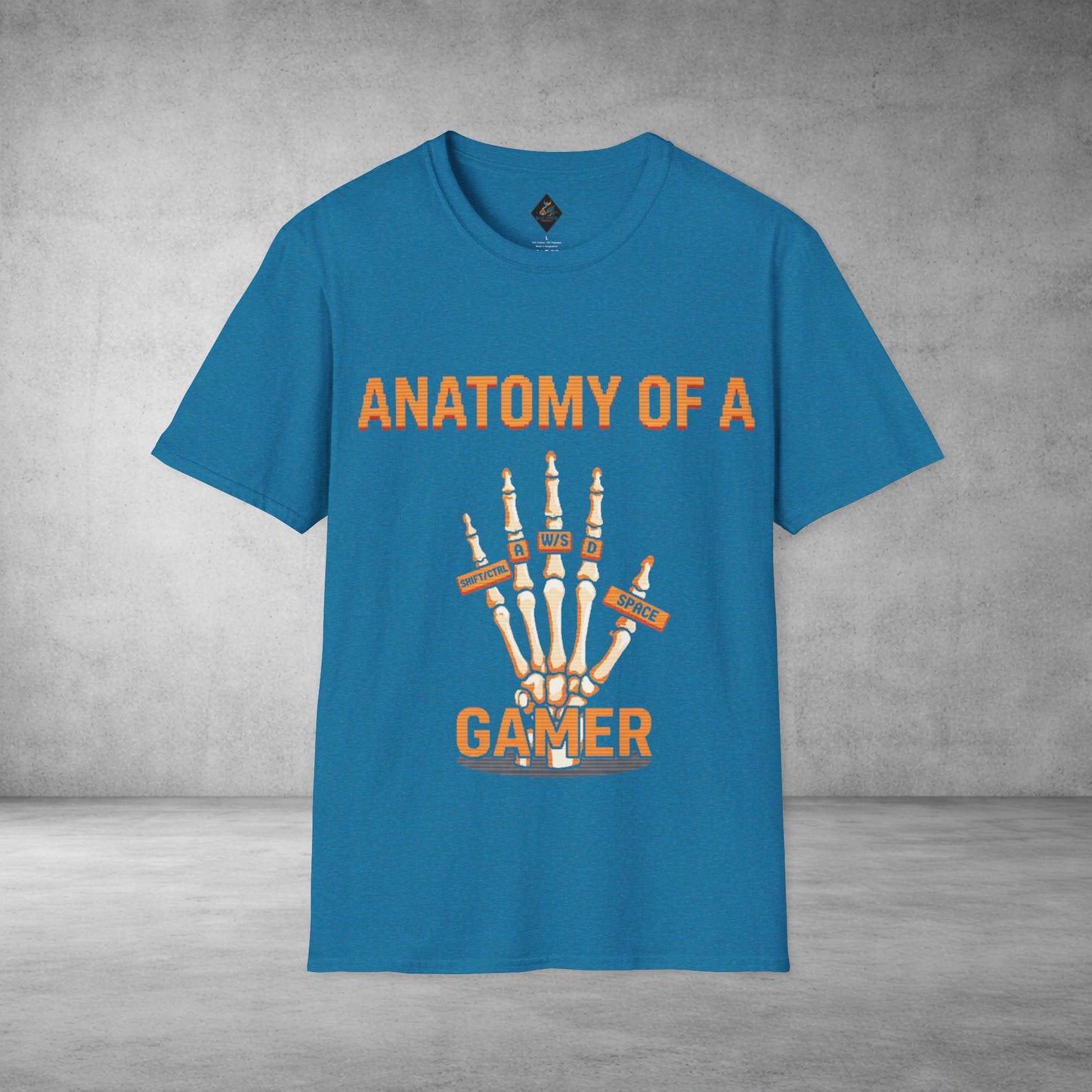 Anatomy of a Gamer T-Shirt — Skeleton Hand Gamer Tee
