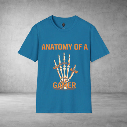 Anatomy of a Gamer T-Shirt — Skeleton Hand Gamer Tee