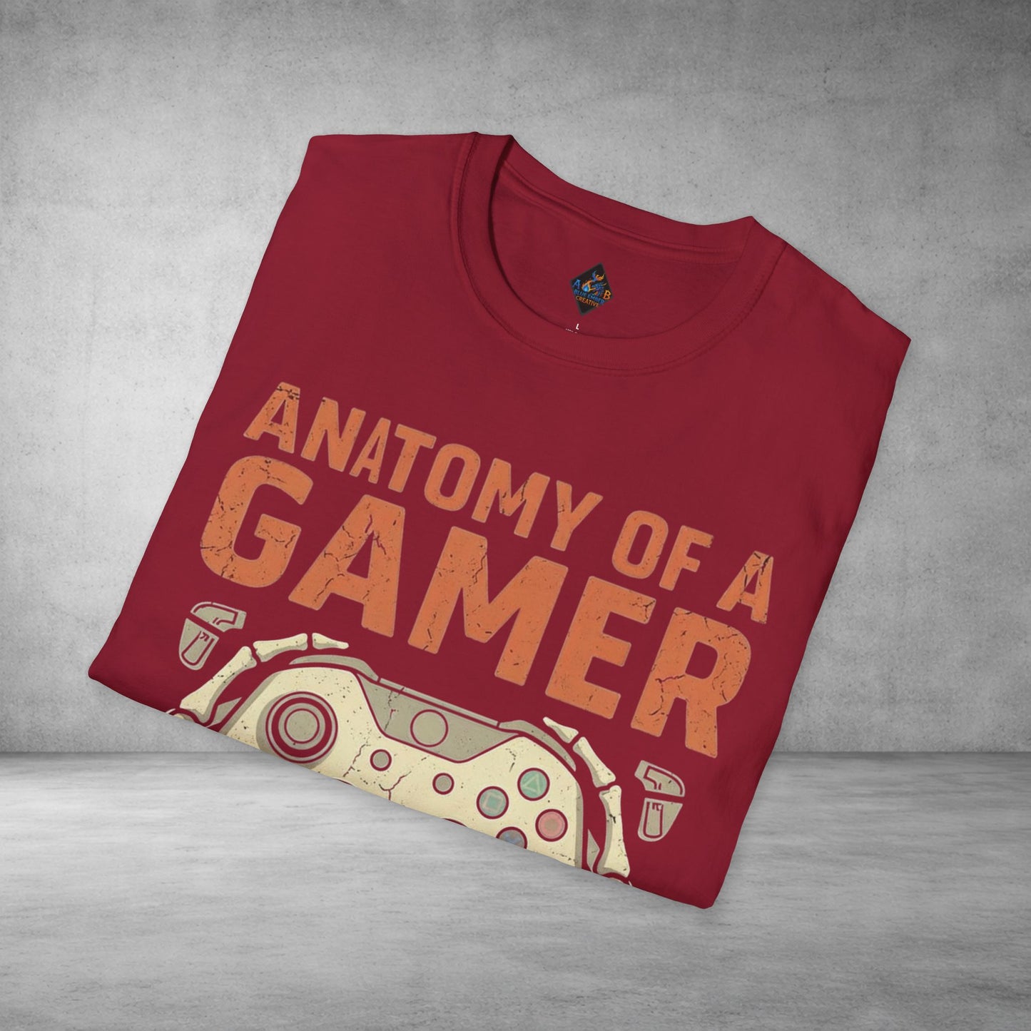 Anatomy of a Gamer T-Shirt – Retro Controller Graphic Tee for Gamers