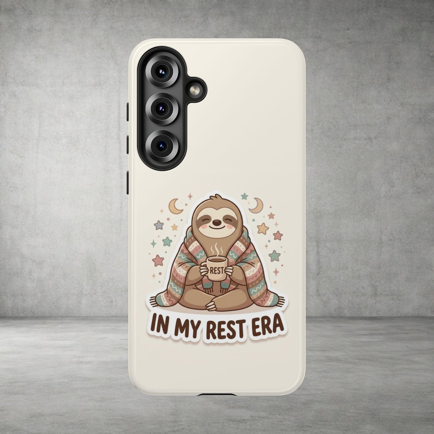 Phone Case — "In My Rest Era" Sloth Cozy Cute Protective Case