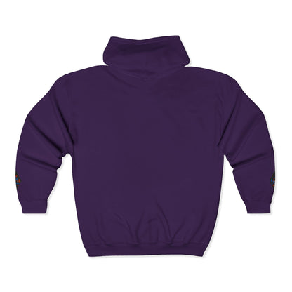 A Blue Ember Creative Diamond Zip Hoodie – Small Card Graphic