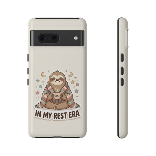 Phone Case — "In My Rest Era" Sloth Cozy Cute Protective Case