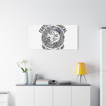Certified Magical Menace Canvas | witchy goblincore celestial art