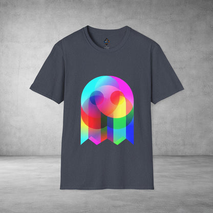 Color Prism Heart T-Shirt — Vibrant Abstract Rainbow Graphic Tee