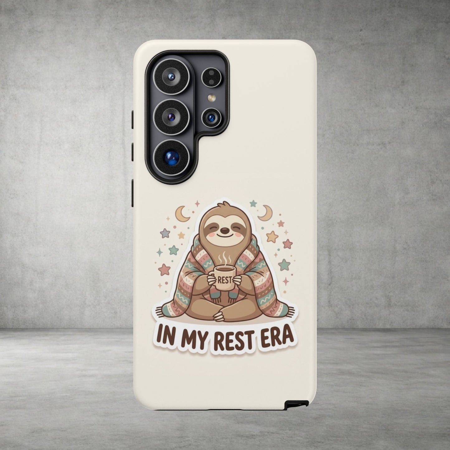 Phone Case — "In My Rest Era" Sloth Cozy Cute Protective Case