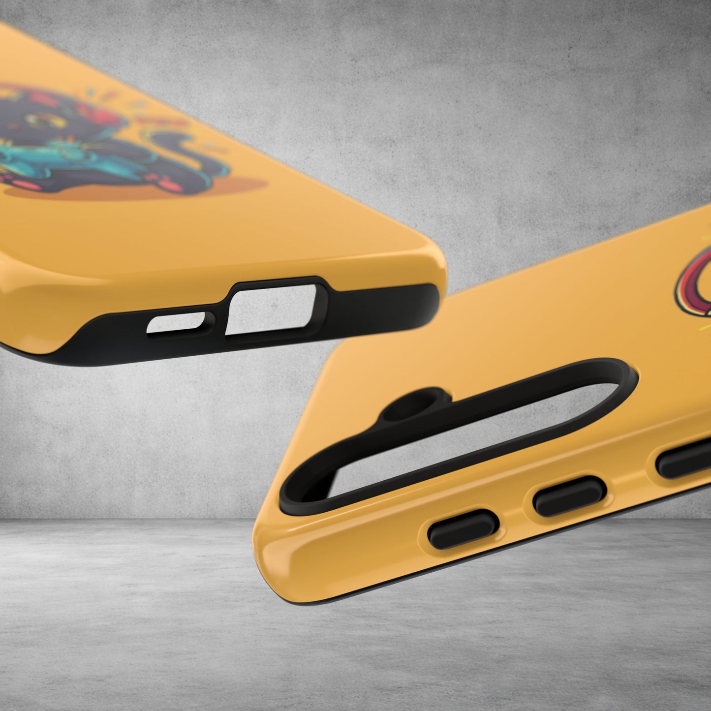 Cute Gamer Cat Phone Case - 'Pew Pew' Controller Design