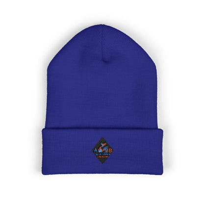 A Blue Ember Creative - Embroidered Diamond Cuffed Beanie