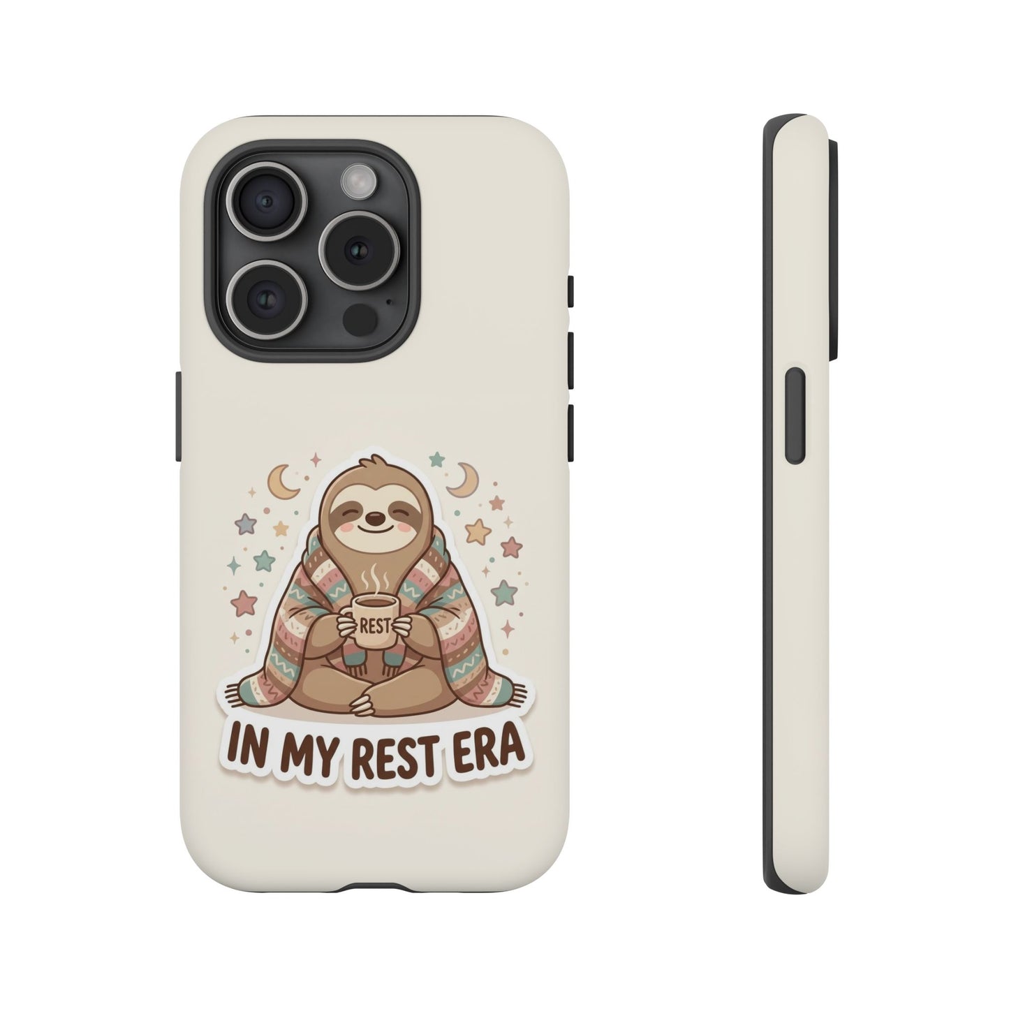 Phone Case — "In My Rest Era" Sloth Cozy Cute Protective Case