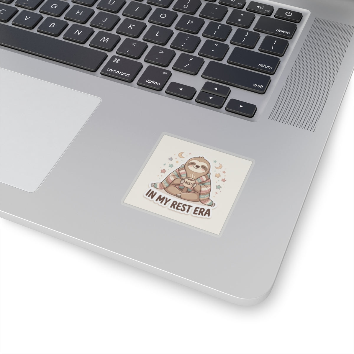 Sloth “In My Rest Era” Sticker — Cute Cozy Laptop/Planner Kiss-Cut Sticker
