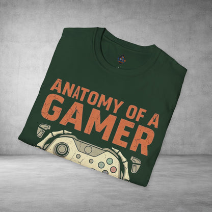 Anatomy of a Gamer T-Shirt – Retro Controller Graphic Tee for Gamers
