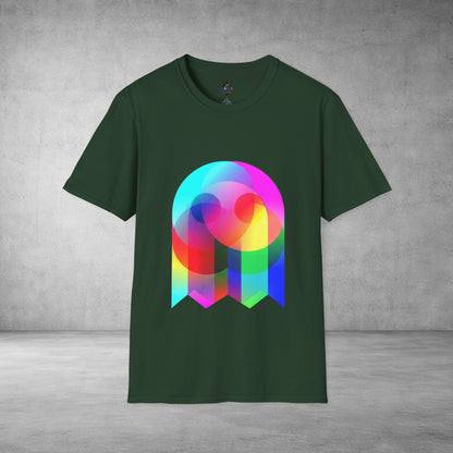 Color Prism Heart T-Shirt — Vibrant Abstract Rainbow Graphic Tee