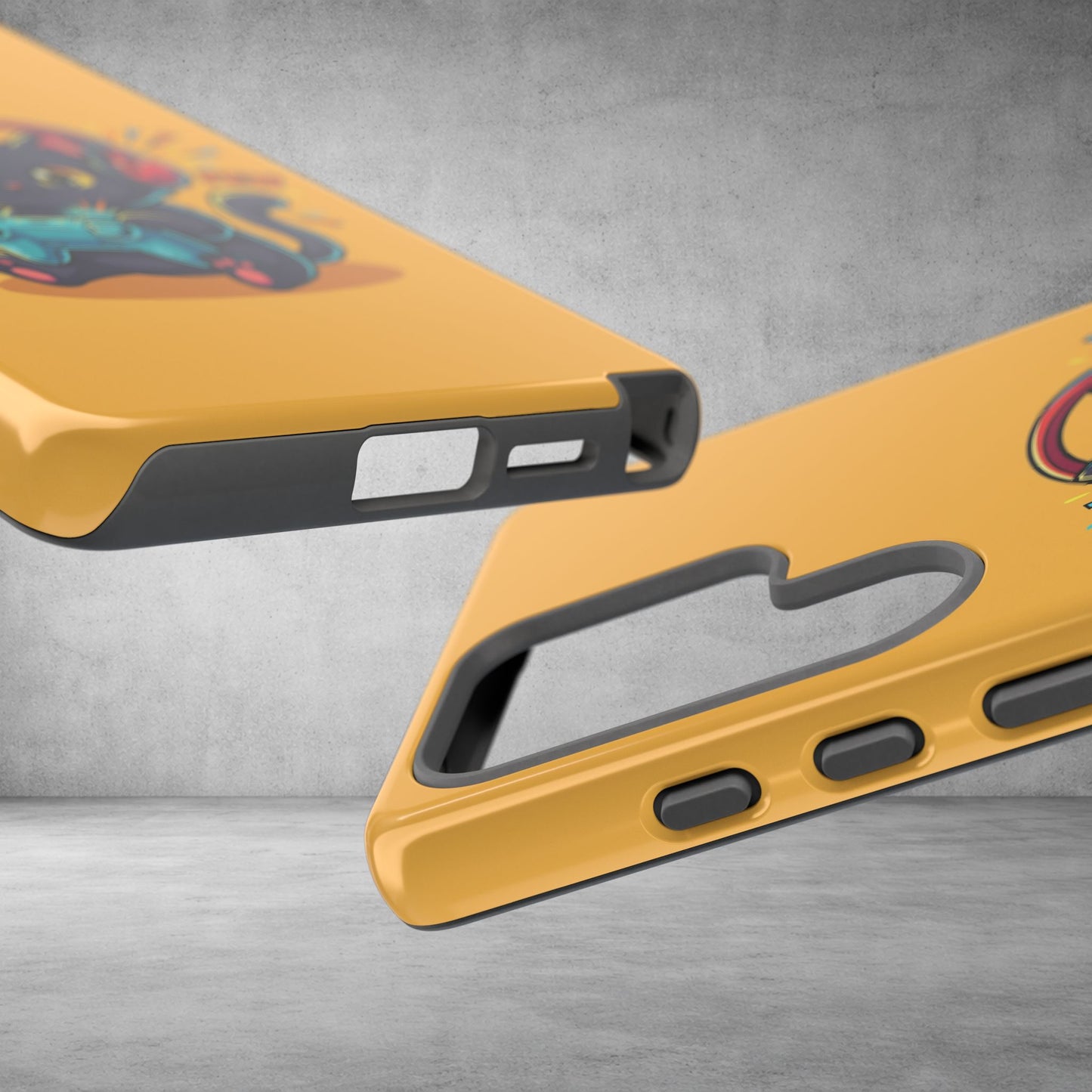 Cute Gamer Cat Phone Case - 'Pew Pew' Controller Design
