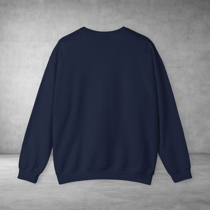 Crewneck Sweatshirt — Colourful Overlap Ghost Art Graphic