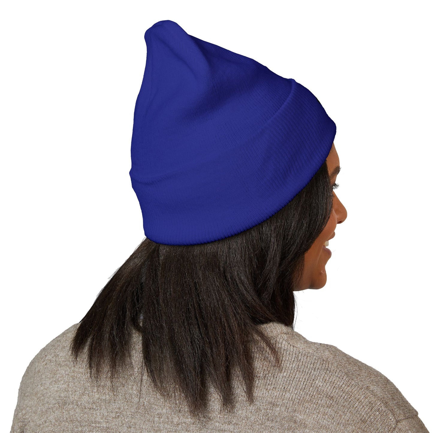 A Blue Ember Creative - Embroidered Diamond Cuffed Beanie