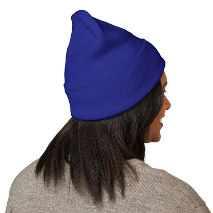 A Blue Ember Creative - Embroidered Diamond Cuffed Beanie
