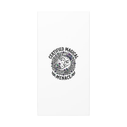 Certified Magical Menace Canvas | witchy goblincore celestial art