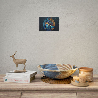 A Blue Ember Creative - Rolled Poster — Blue Ember Creative Dragon Logo Art