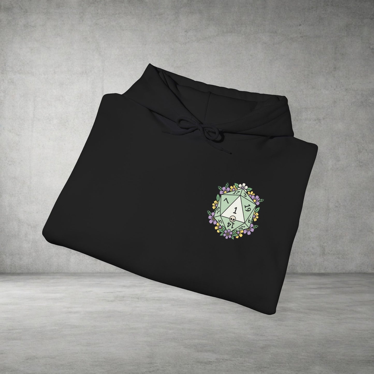 Floral Monogram 'A' Crest Hoodie - Botanical Initial Sweatshirt