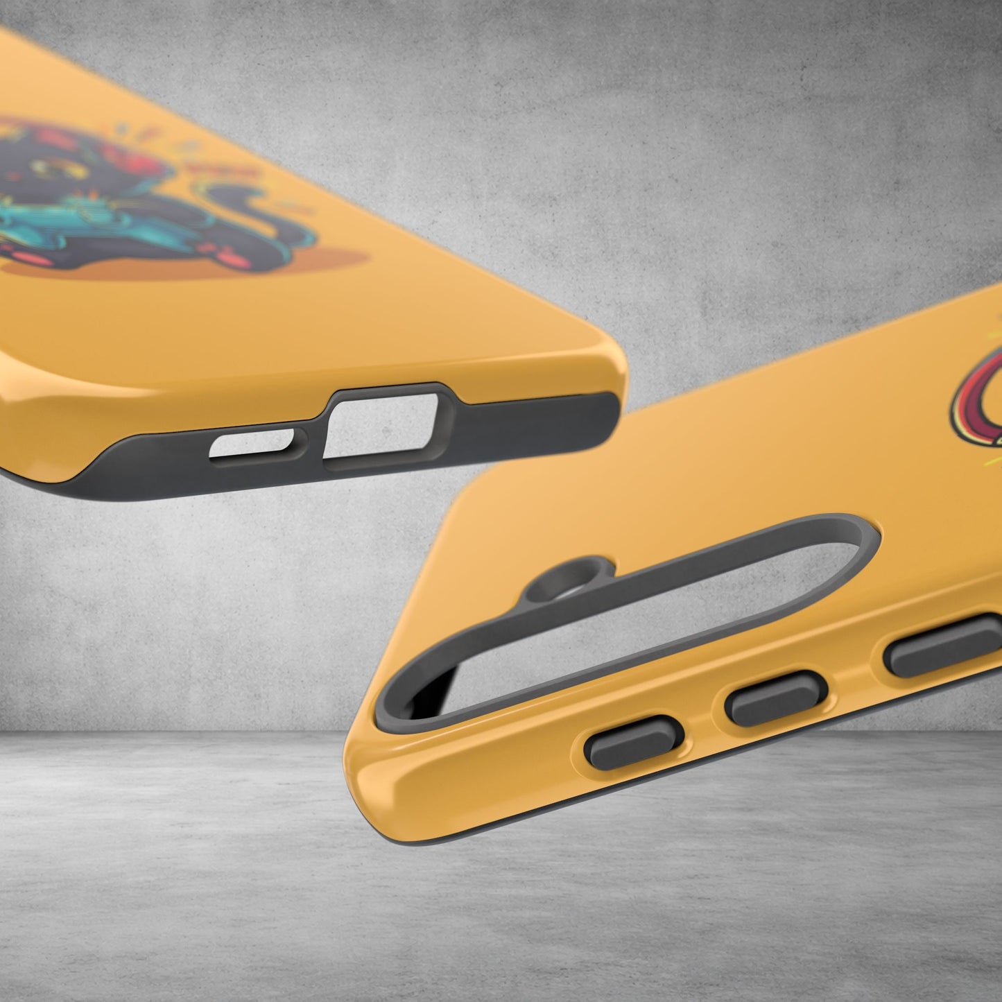 Cute Gamer Cat Phone Case - 'Pew Pew' Controller Design