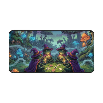 Mystic Mushroom Witches Desk Mat — Fantasy Gaming Mousepad