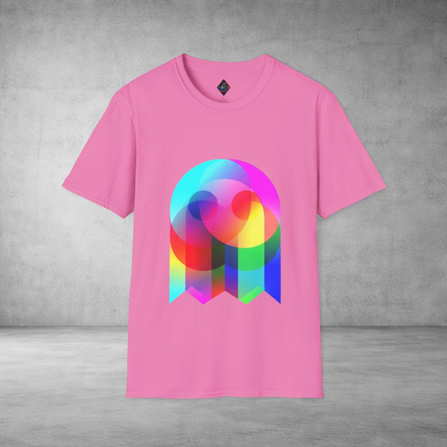 Color Prism Heart T-Shirt — Vibrant Abstract Rainbow Graphic Tee