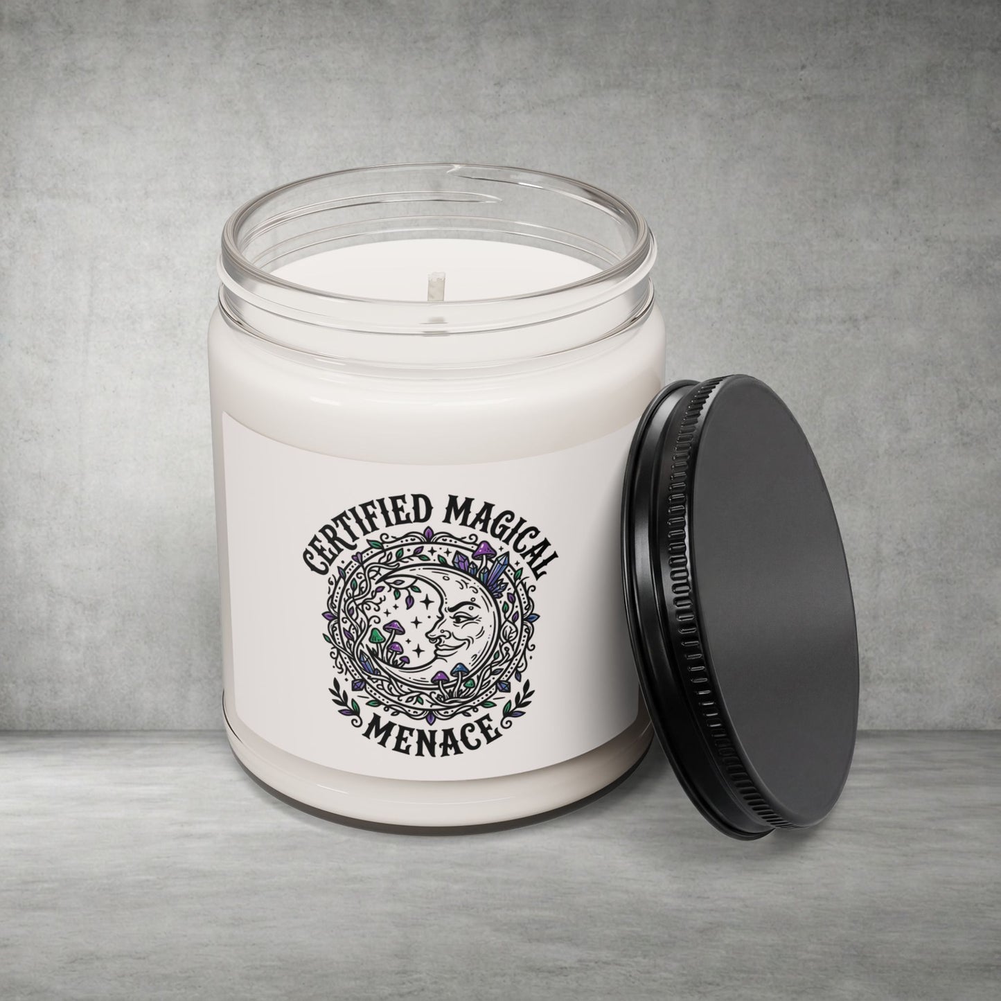 Certified Magical Menace Candle | Witchy, goblincore, celestial soy candle