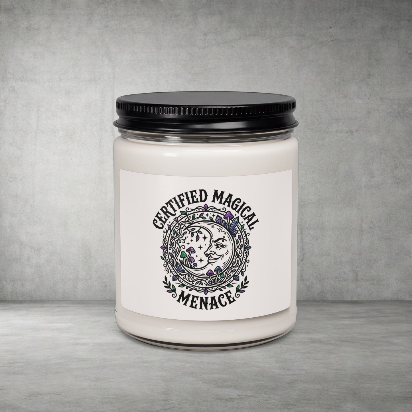 Certified Magical Menace Candle | Witchy, goblincore, celestial soy candle