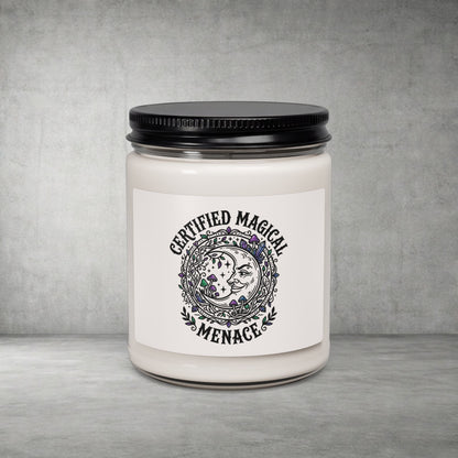 Certified Magical Menace Candle | Witchy, goblincore, celestial soy candle