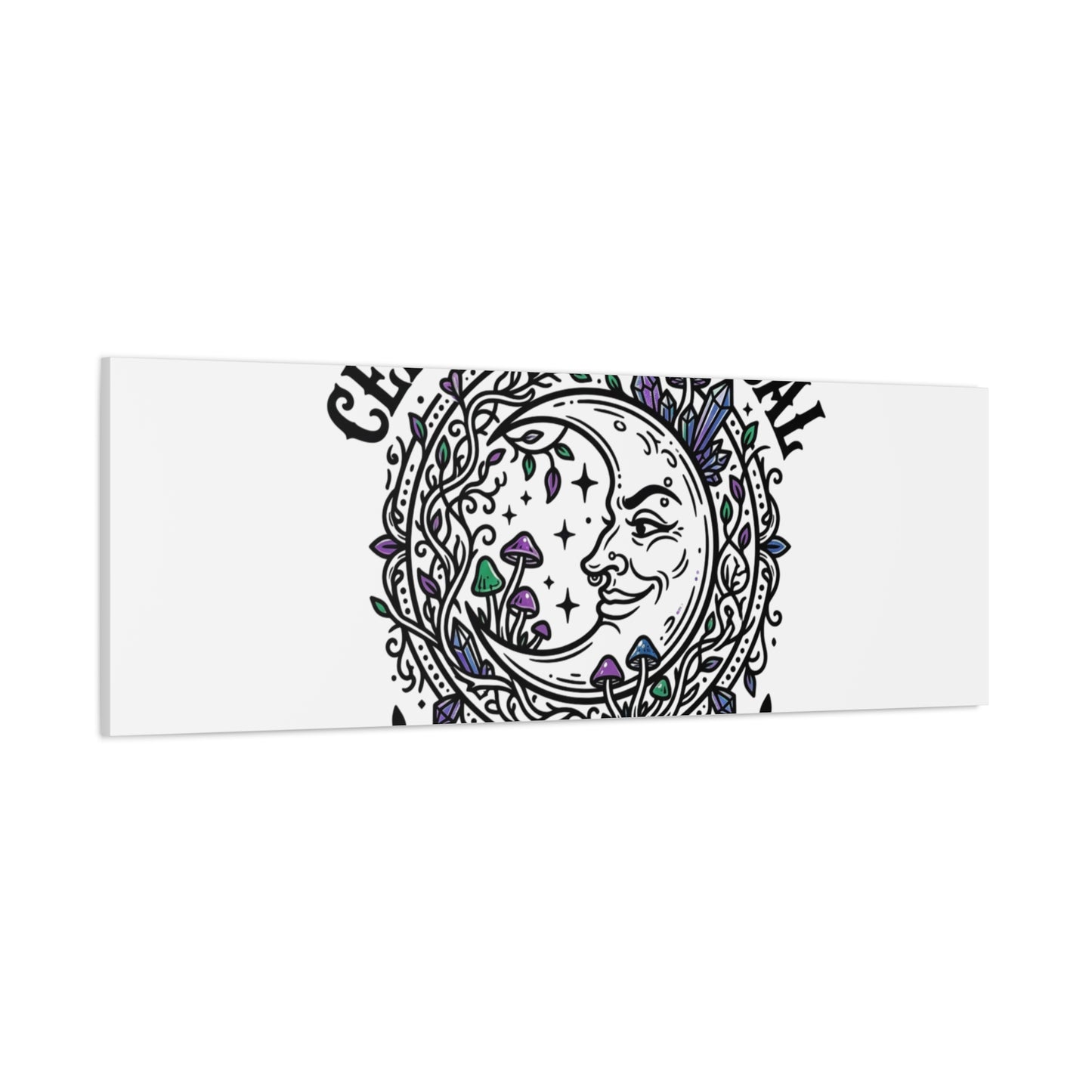 Certified Magical Menace Canvas | witchy goblincore celestial art