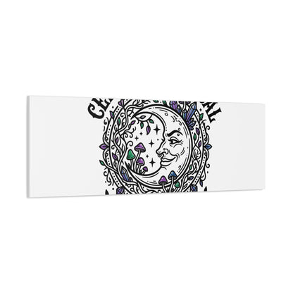 Certified Magical Menace Canvas | witchy goblincore celestial art