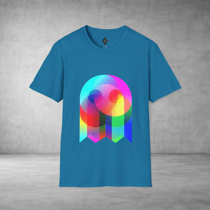 Color Prism Heart T-Shirt — Vibrant Abstract Rainbow Graphic Tee