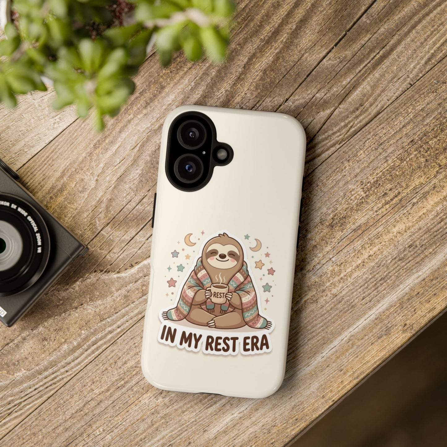 Phone Case — "In My Rest Era" Sloth Cozy Cute Protective Case