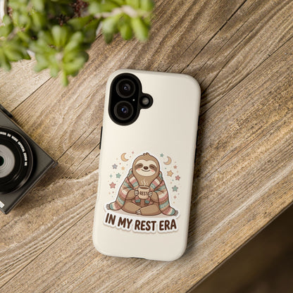 Phone Case — "In My Rest Era" Sloth Cozy Cute Protective Case