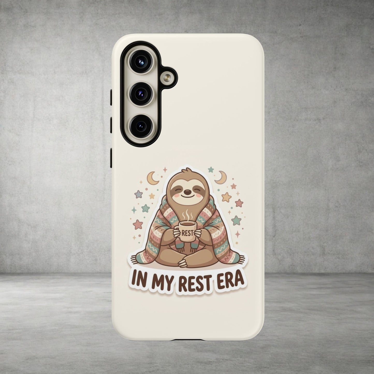 Phone Case — "In My Rest Era" Sloth Cozy Cute Protective Case