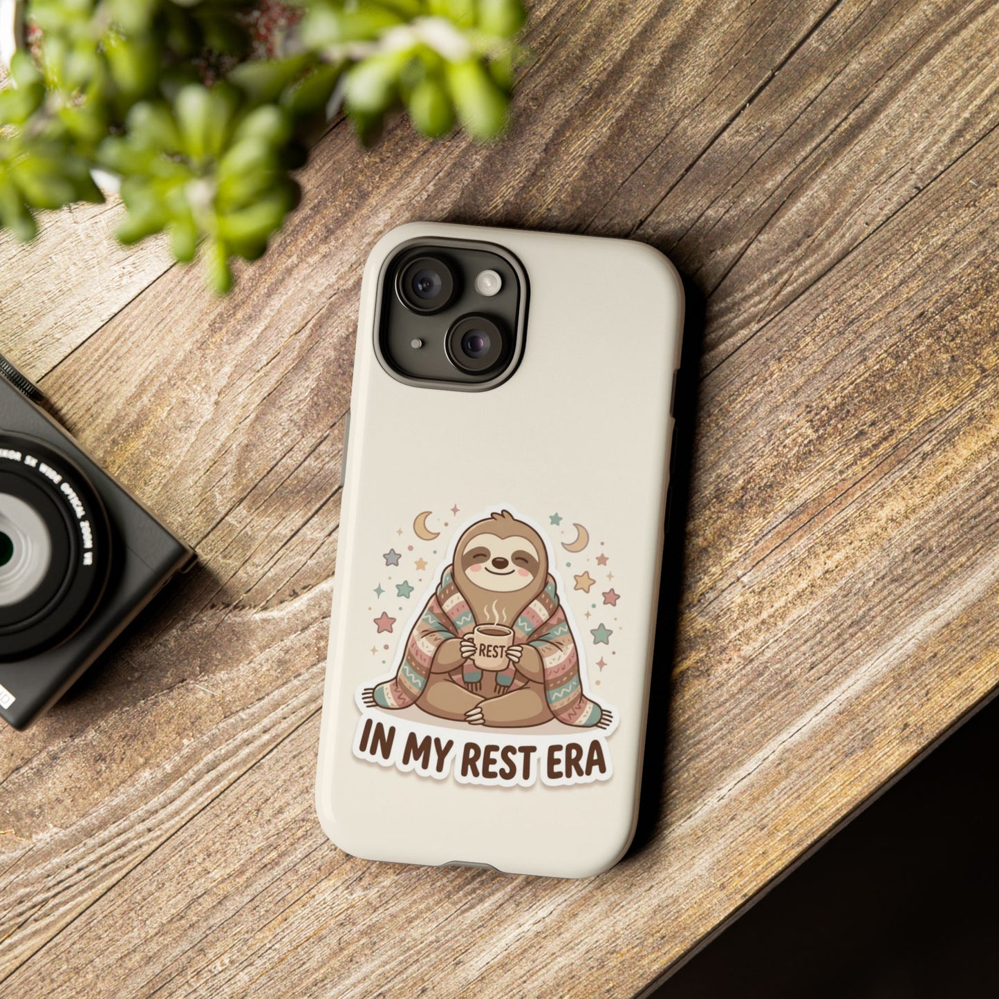 Phone Case — "In My Rest Era" Sloth Cozy Cute Protective Case
