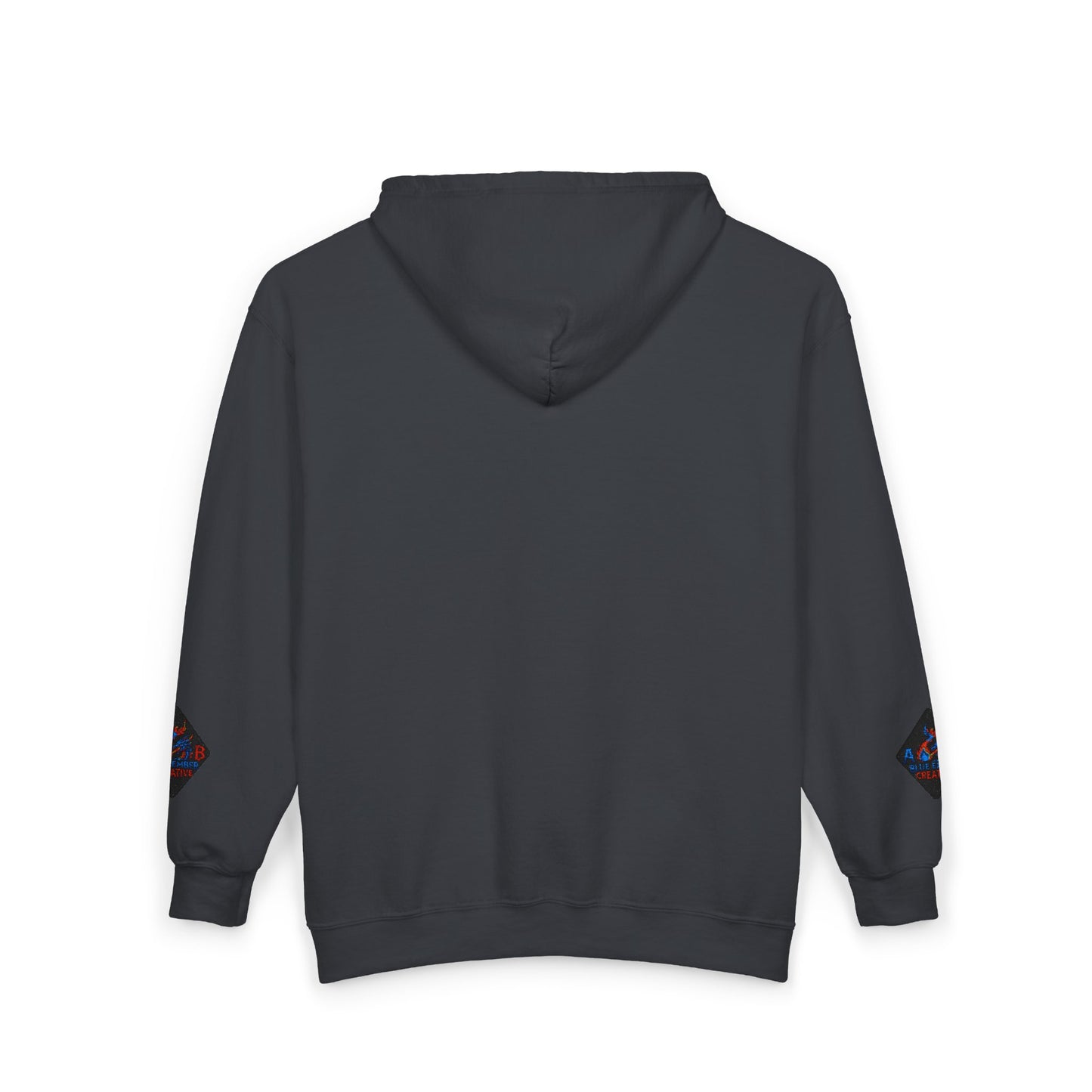 A Blue Ember Creative Diamond Zip Hoodie – Small Card Graphic