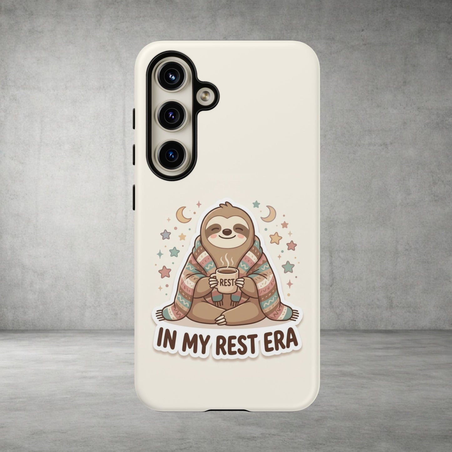 Phone Case — "In My Rest Era" Sloth Cozy Cute Protective Case