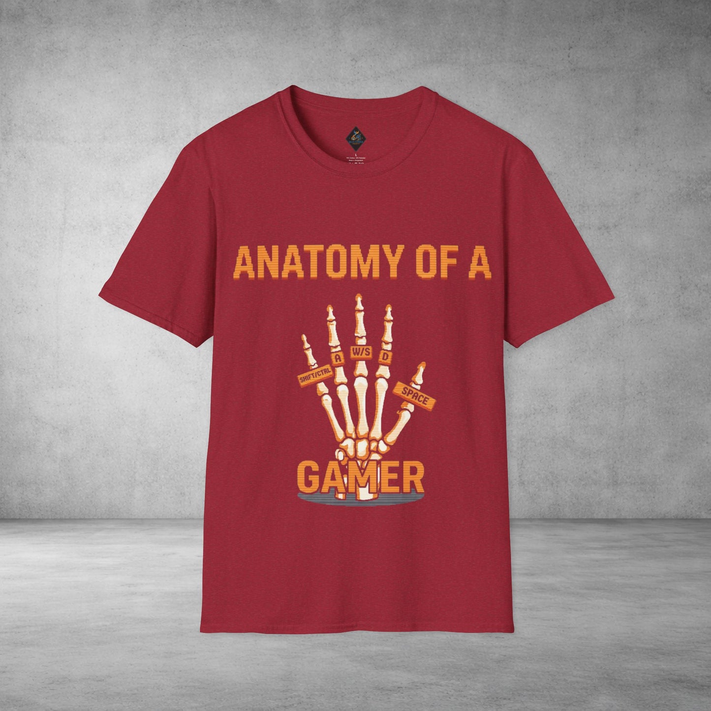 Anatomy of a Gamer T-Shirt — Skeleton Hand Gamer Tee