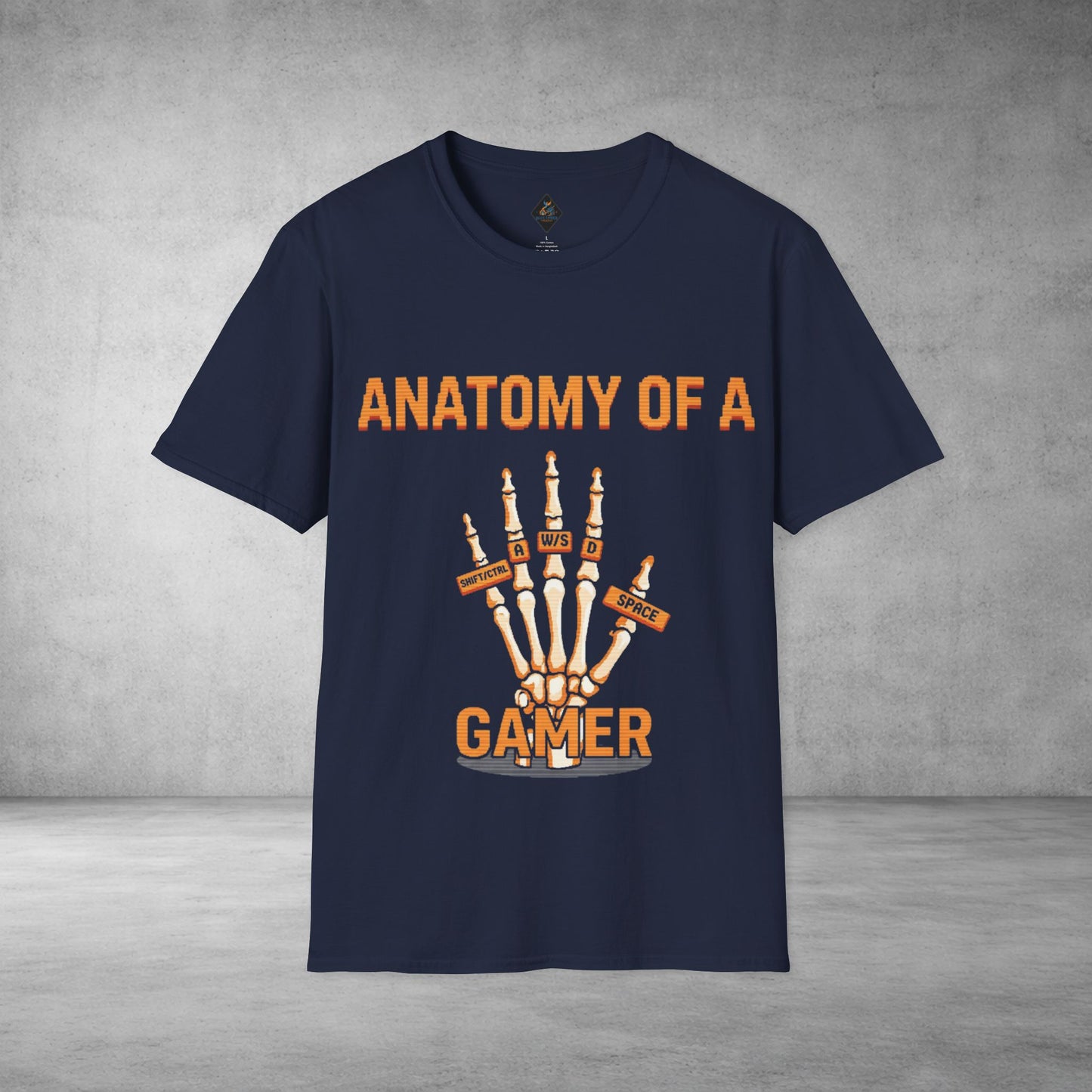 Anatomy of a Gamer T-Shirt — Skeleton Hand Gamer Tee