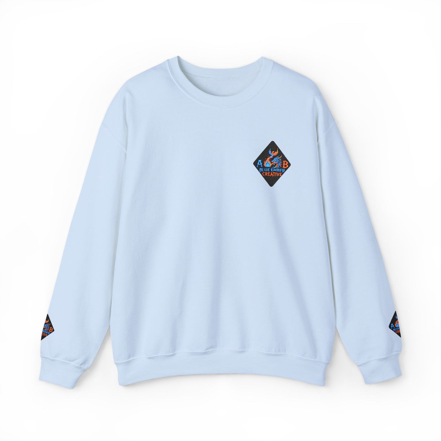A Blue Ember Patch Crewneck Sweatshirt