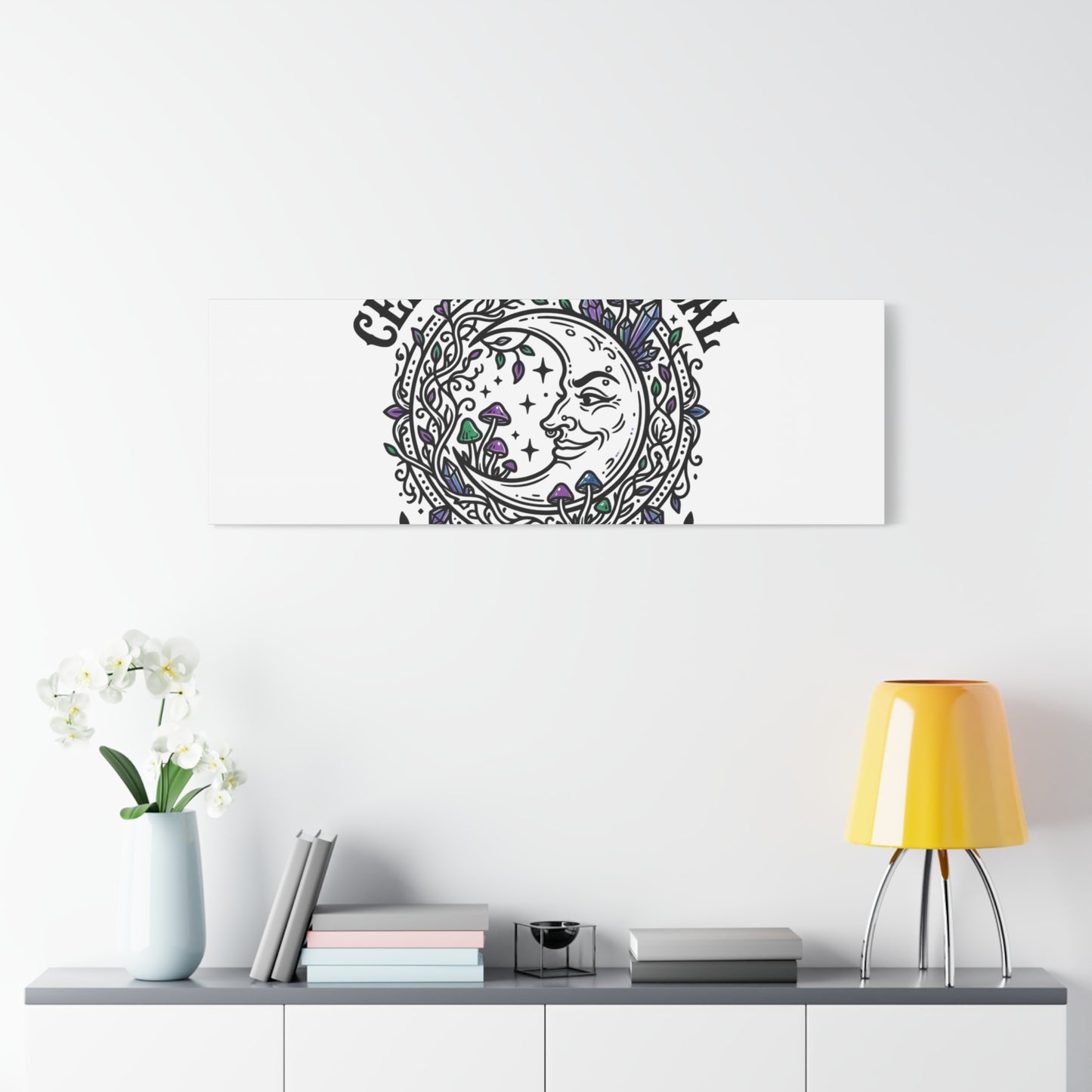 Certified Magical Menace Canvas | witchy goblincore celestial art